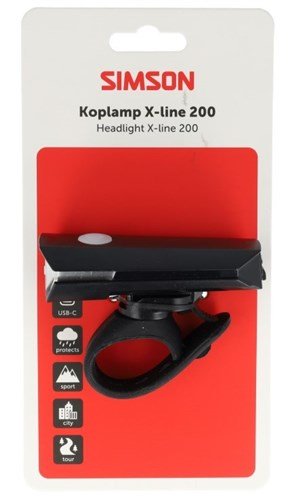 Simson koplamp Aurora X-line 200 (8711646941856)