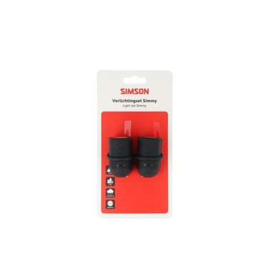 Simson verlichtingsset Simmy batterij zwart (8711646941283)