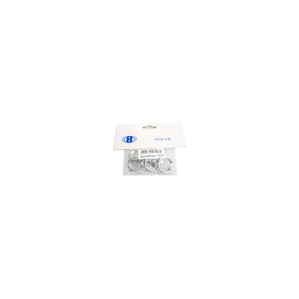 Unbranded Balhoofd bovenmoer 1 inch chroom (8716637015462)