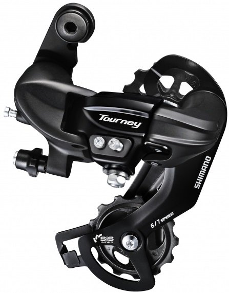 Shimano achter derailleur Tourney TY300 z/haak (4524667393627)