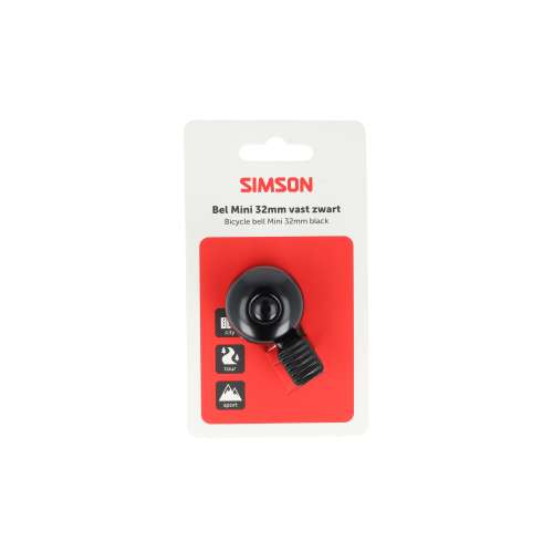 Simson bel Mini 32mm zwart (8711646935770)