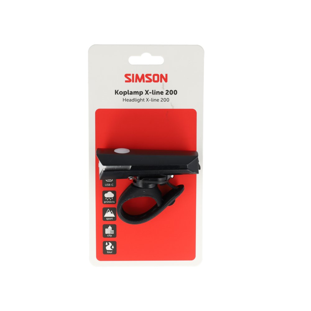 Simson koplamp Aurora X-line 200 (8711646941856)