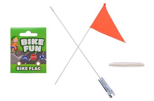 Bikefun Vlag kind oranje deelbaar (8711866206117)