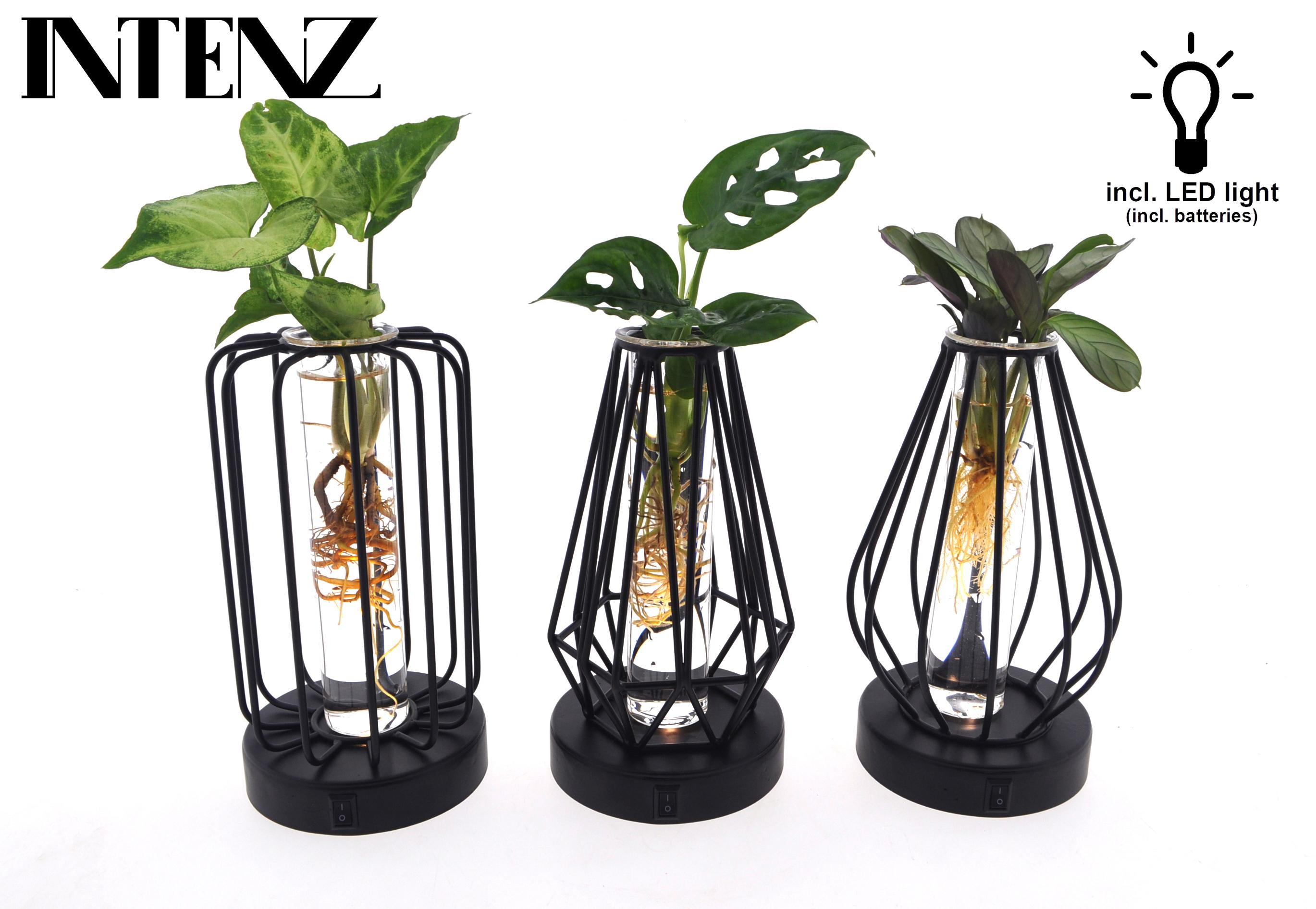 Mix in Turijn Glas + Led - 3 stuks - Ø7cm - ↕20cm (45635)