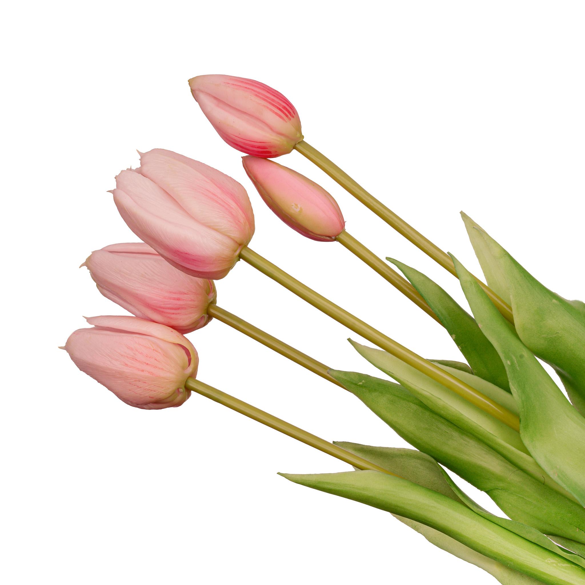 Vaas Aardbeien meisje + 10x real touch Tulp Pink (8720872023809)