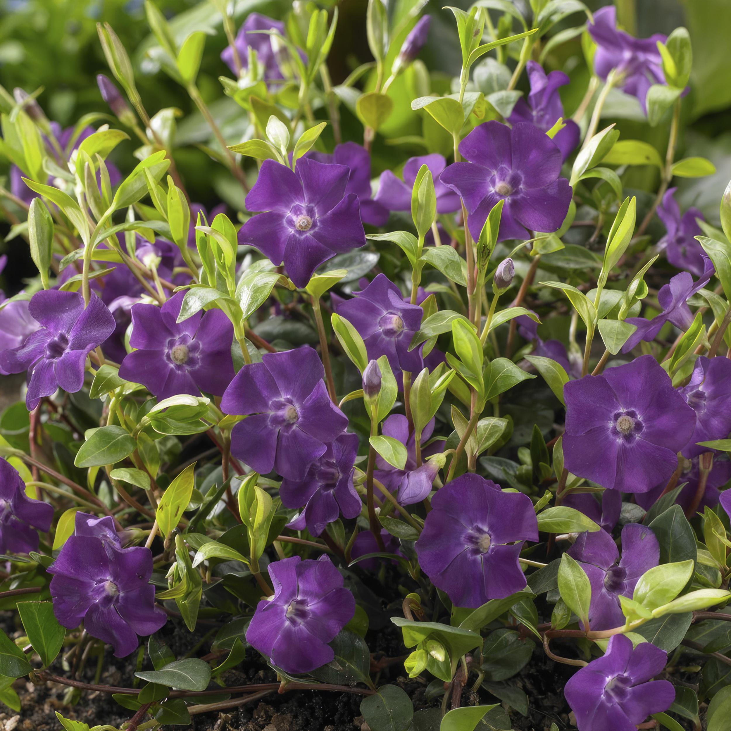 Garden basics 24x Vinca minor 'Atropurpurea', - ↕10-25cm - Ø9cm (50352)