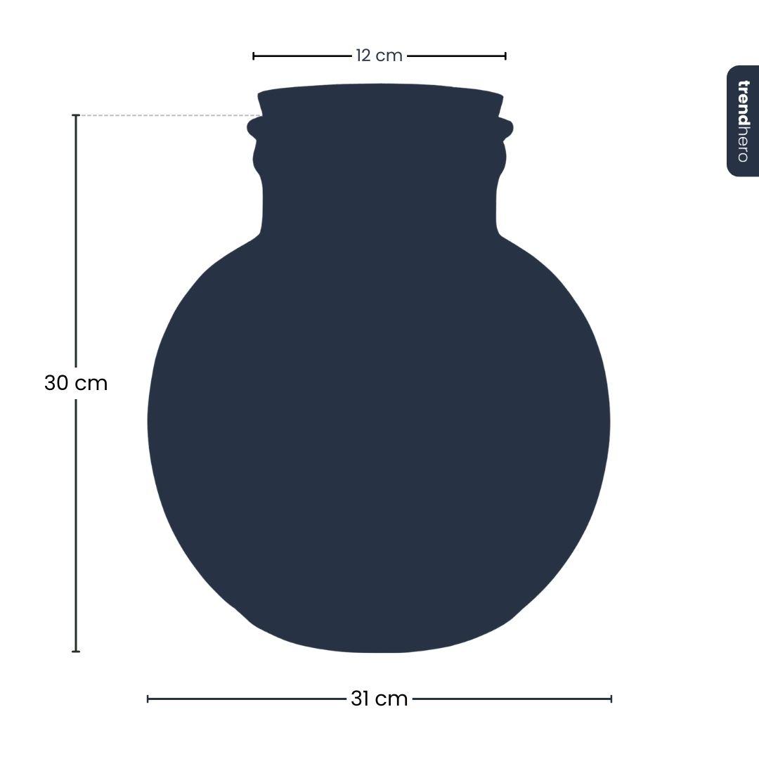 Terrarium fles met (LED) kurk - Bolder Bob - Ø 30 cm ↑ 31 cm - Met LED-kurk (53749)