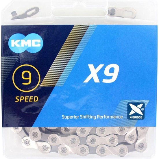 Kmc Ketting X 9 grey, 114 schakels (4715575881324)