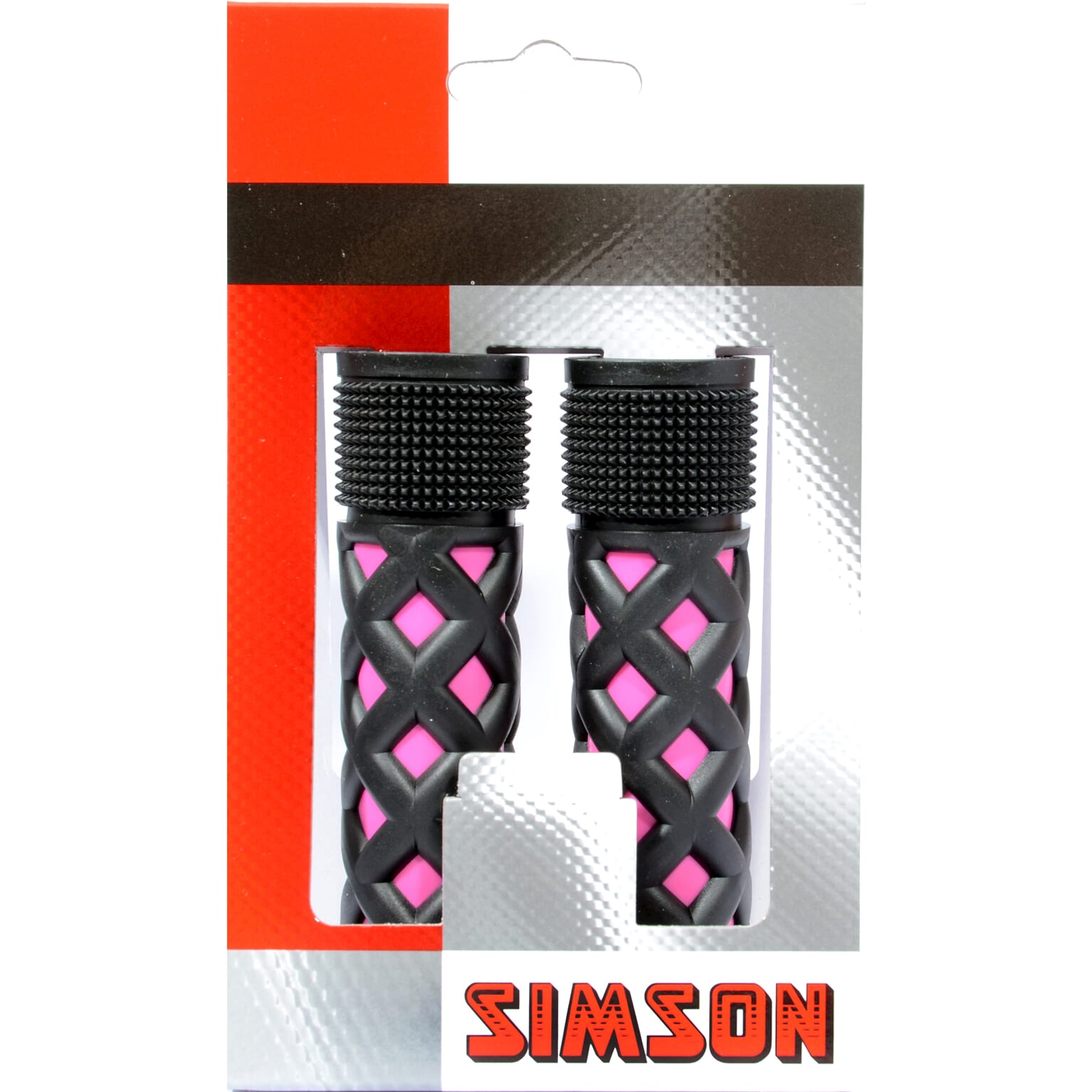 Simson handvat kinder roze/zwart (8711646124778)