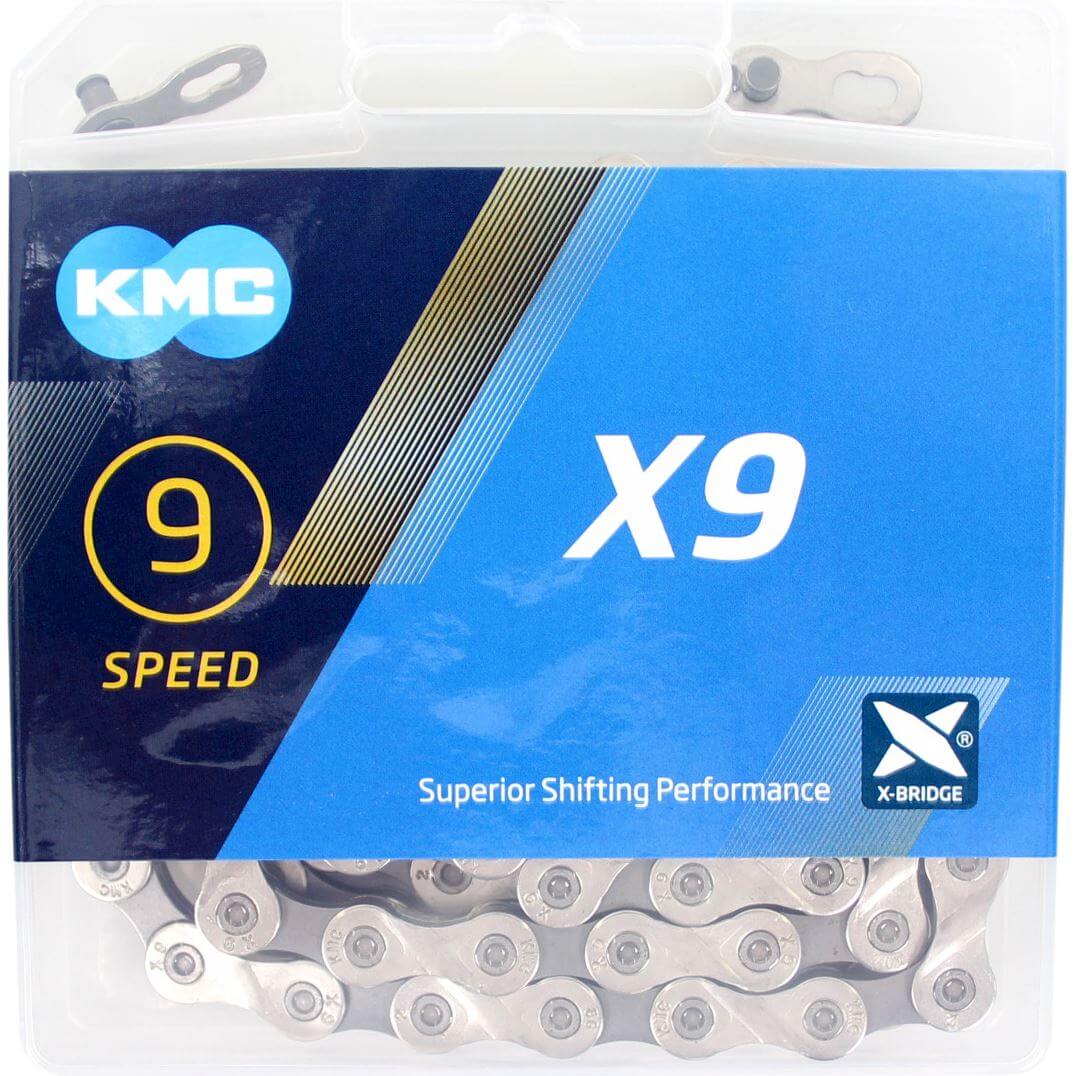 KMC ketting X9 silver/grey 114s (4715575890562)
