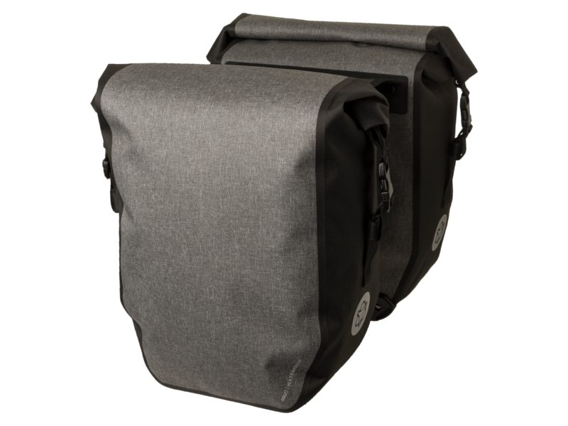 Agu clean dubbele fietstas shelter large melange g (8717565723030)
