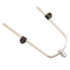 Merkloos spatbord draadstang set pad 45mm universeel (8716812510683)
