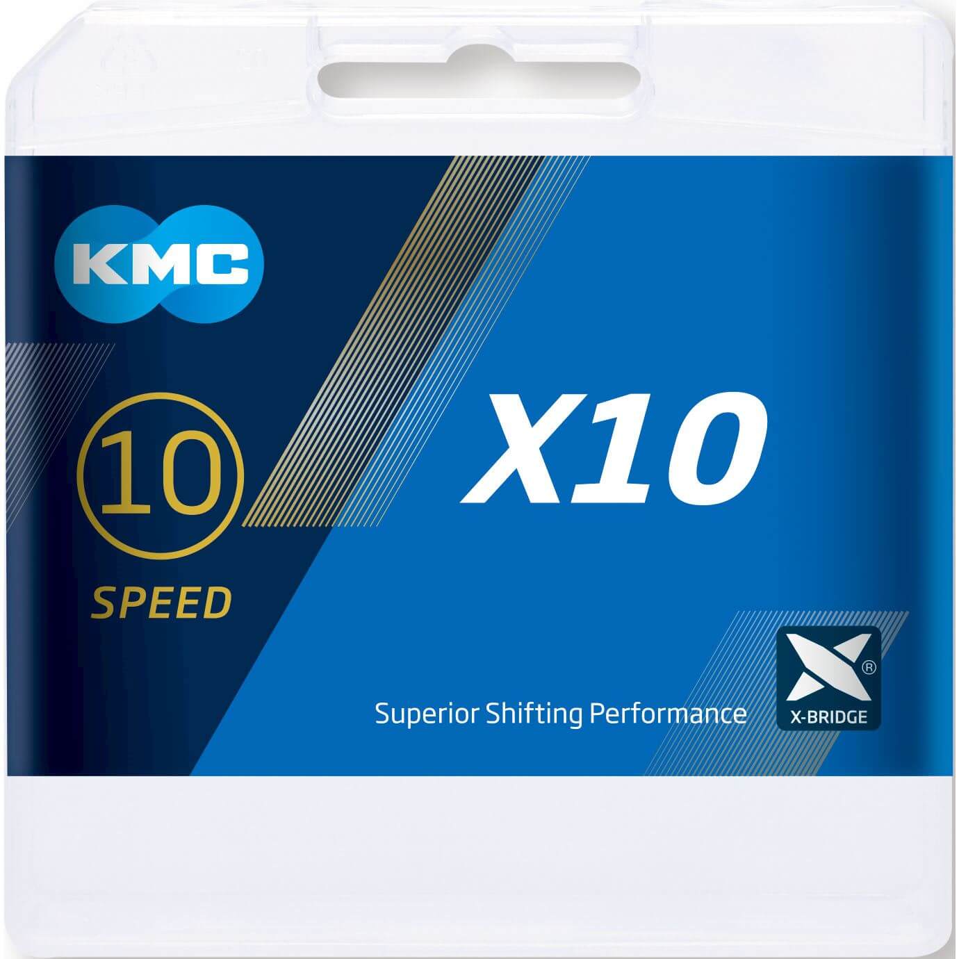 Kmc Ketting X10  silver/black 114 schakels (4715575890449)