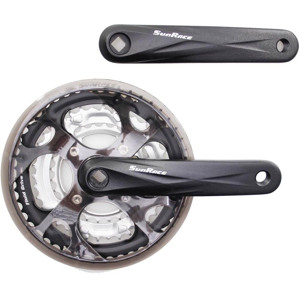 Sunrace crankstel  M300 48/38/28 zw (4710944249682)