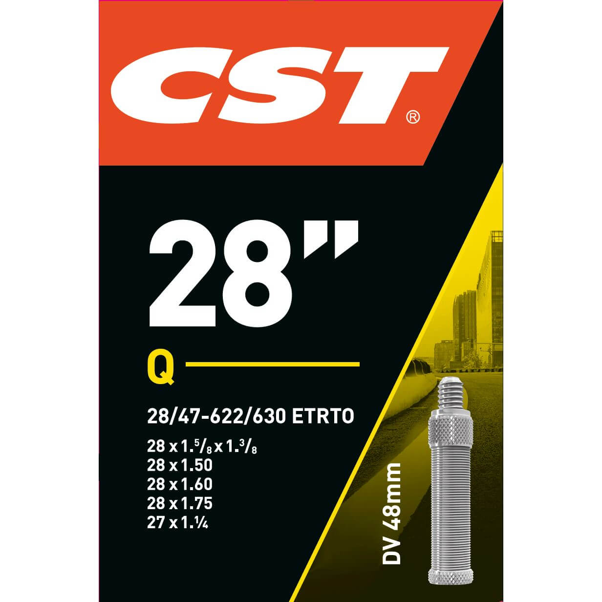 Binnenband CST 28x1 3/8 hv 48mm (6933882568587)