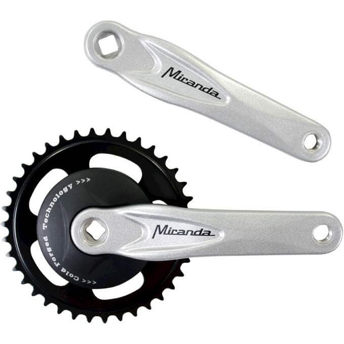 Miranda crankstel 38 tands Alfa zilver (5603895105802)