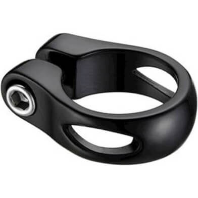 Marwi Union zadelpenklem 31.8mm alu met sleuf zwart (8590966349517)