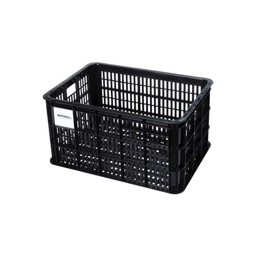 Basil fietskrat L black 40L recycled (8715019211584)