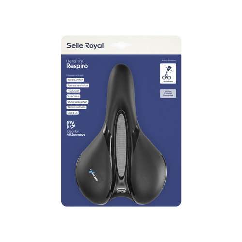 Selle Royal zadel Respiro Moderate 5131 zwart (8021890578969)