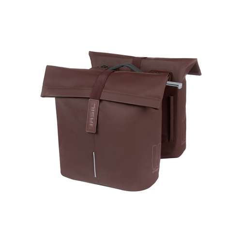 Basil fietstas dubbel City roasted brown MIK 28-32 (8715019184031)