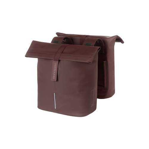 Basil fietstas dubbel City roasted brown 28-32L (8715019183737)