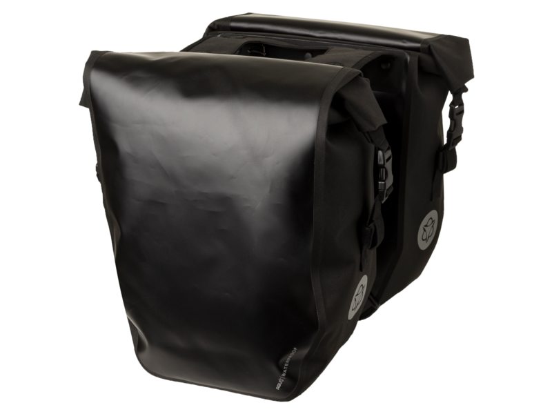 Agu clean dubbele fietstas shelter large zwart (8717565720916)