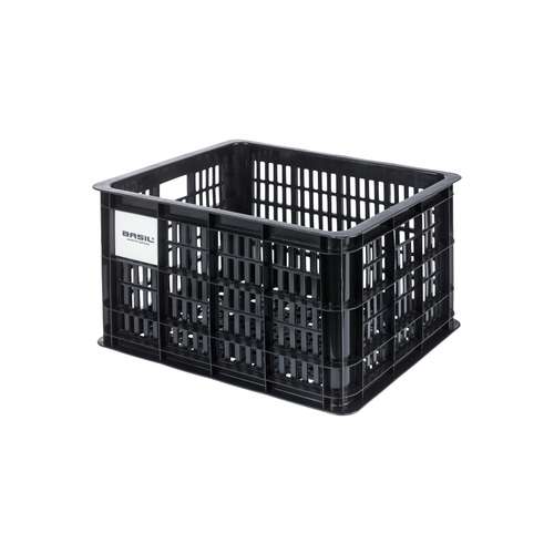 Basil fietskrat M MIK black 29.5L recycled (8715019211478)
