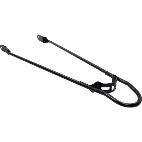 Merkloos spatbordstang achter bumper 28 pad bev 6mm mat zwa (8716637018623)