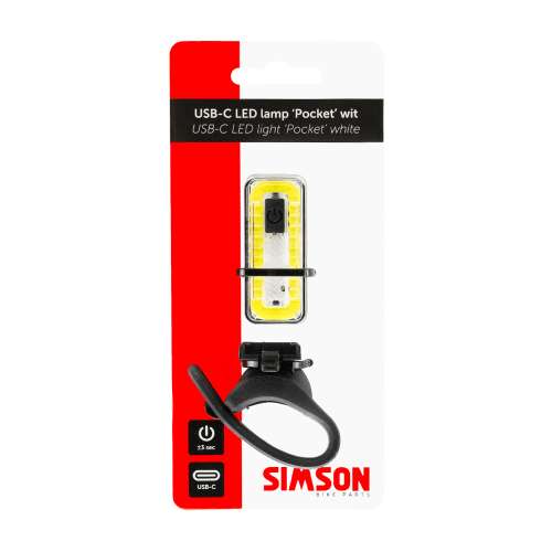Simson USB-C LED lamp Pocket wit (8711646933660)