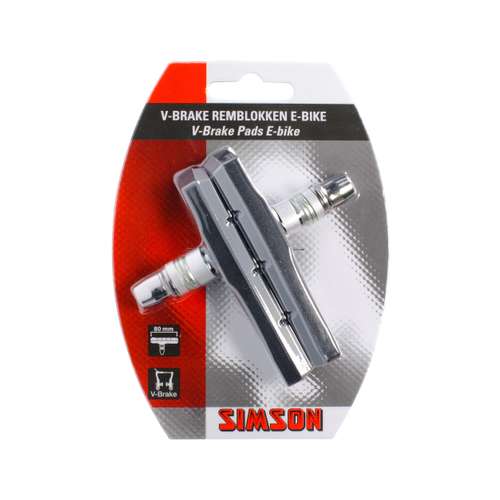 Simson remblok V-brake 80mm E-bike (8711646202094)