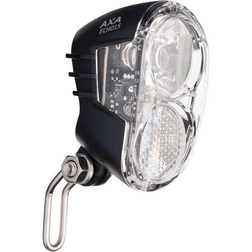 Axa koplamp Echo switch aan/uit dynamo 15 lux zwar (8713249348377)