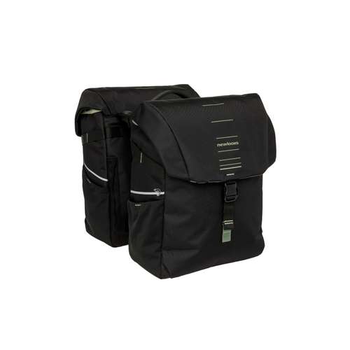 New Looxs fietstas dubbel Vigo black green Racktim (8714827986127)