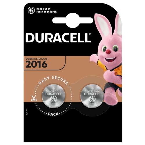 Duracell batterij CR2016 3V krt (2) (5000394203884)