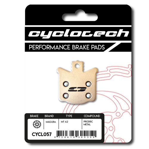 Merkloos Cyclotech schijfremblok Prodisc Metal Magura MT A2 (8720618389398)