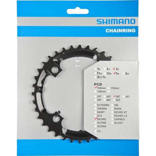 Shimano kettingblad 36t FC-M590 (4524667352563)