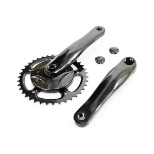 Merkloos crankstel 38t 170 m disc alu zwart (8716637015226)