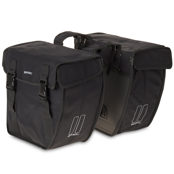 Basil Kavan Rounded XL dubbele tas 58-liter zwart 17579 (8715019175794)