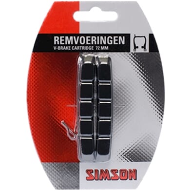 020201 Simson losse remblokken voor V-brake p/2 (cartridge) (8711646202018)