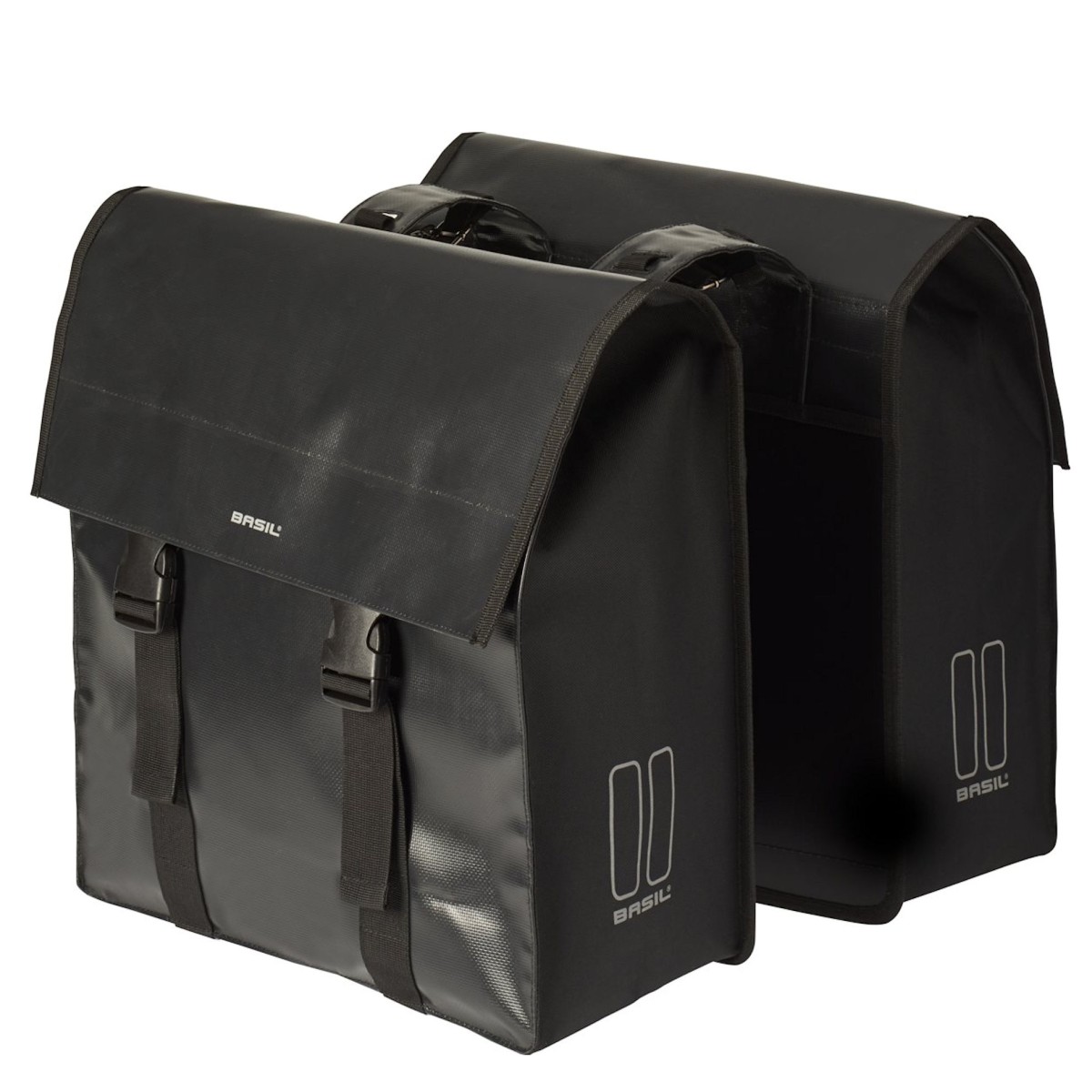 Basil Urban Load dubbele tas 48-53L zwart/zwart 17738 (8715019177385)