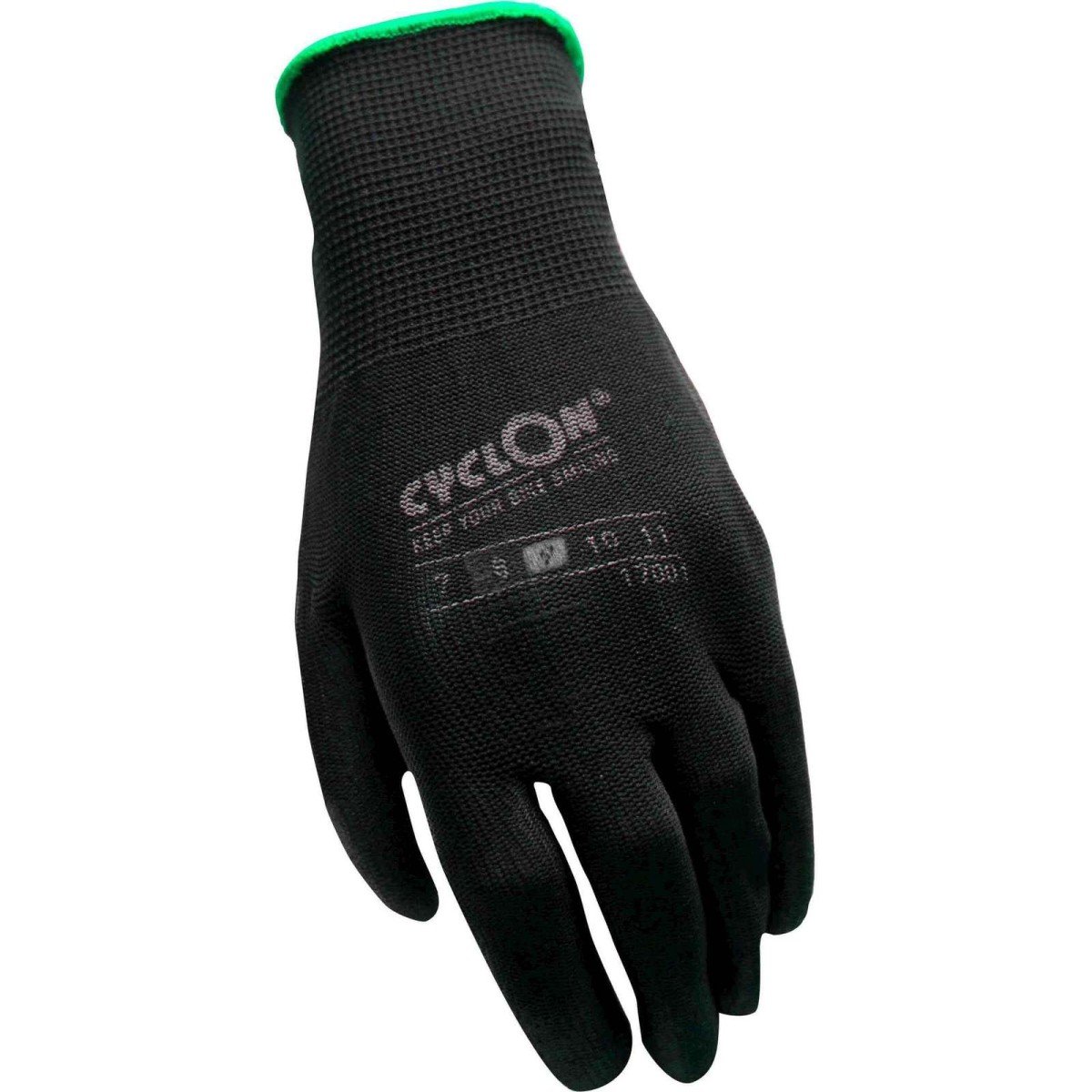 Handschoen Cyclon pu flex zw/gr 9 (8713504007889)