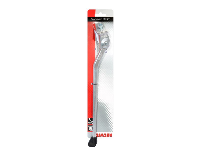 Simson middenstandaard Basic brede plaat vast zilver (8711646204234)