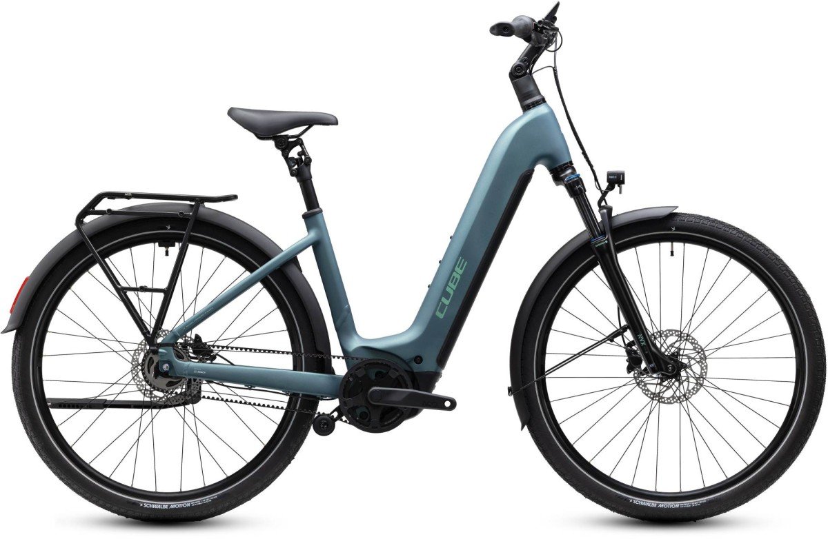CUBE TOURING HYBRID DELUXE SLX 800 Lage instap Greengranit/Green EE54 EE54 2027 (4054571529374)
