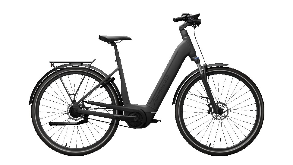 Advanced Ebike TOUR Pro Wave 45 / Grey Black Perf. 75 / 625 / Kio Dames Grey Black 45cm 2026 (F.75344)