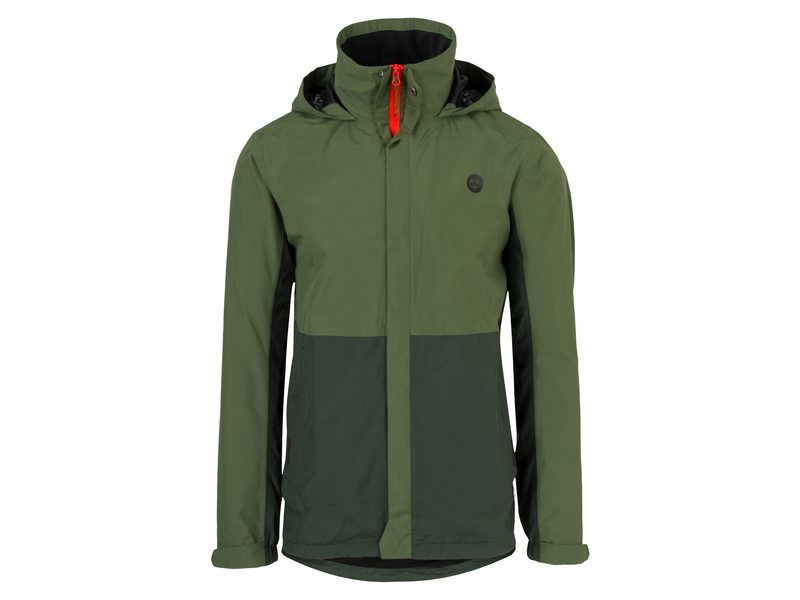 Agu heren regenjas section army green/green xl (8717565574878)