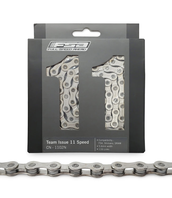 Fsa (360-0007007360) Ketting Team Issue 11s {compatible Sram/campa/shimano} Zilver (4712865862988)