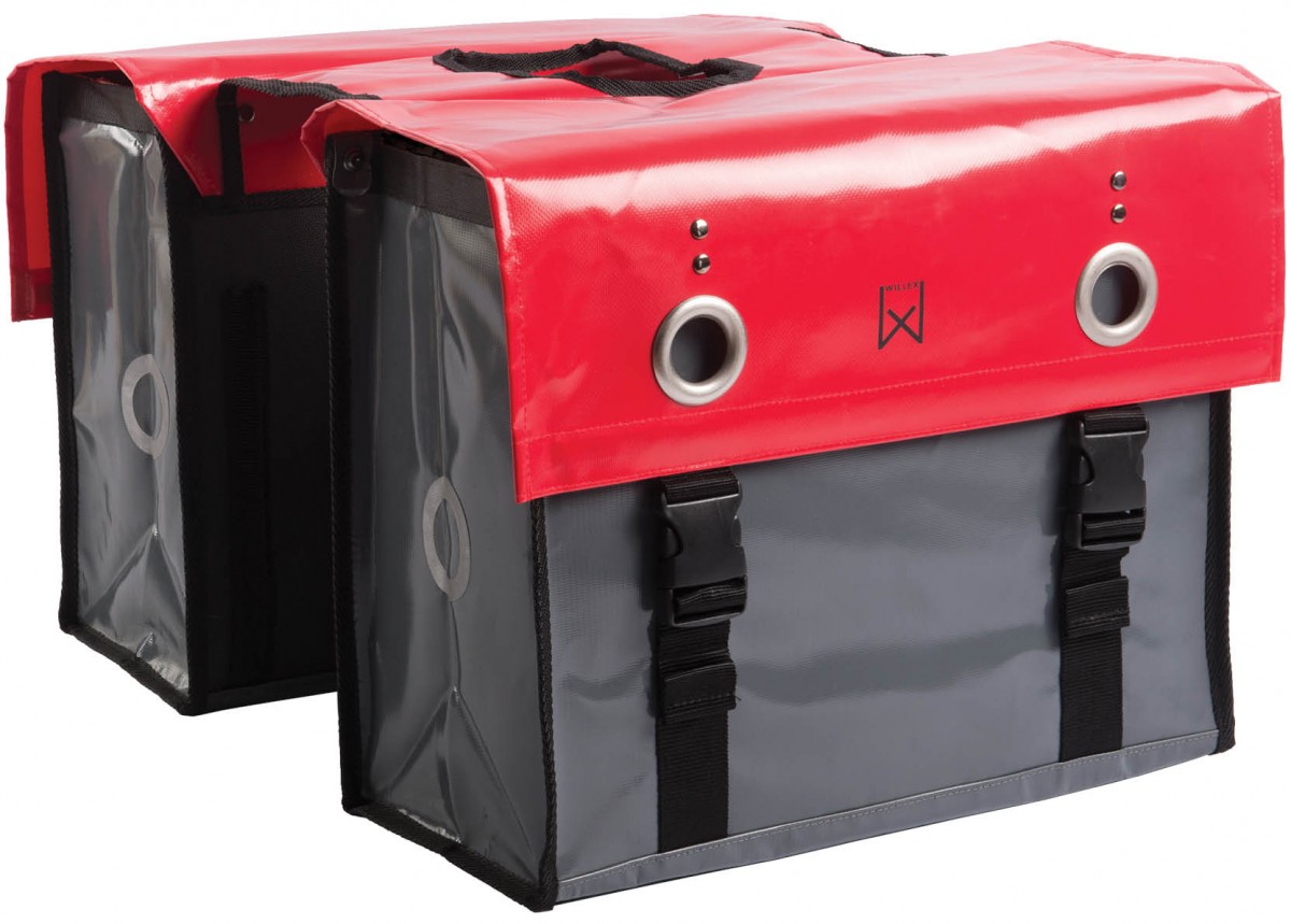 Willex Dubbele Bisonyl Tas 52L Rood/D Rood/Donkergrijs (5425023135129)