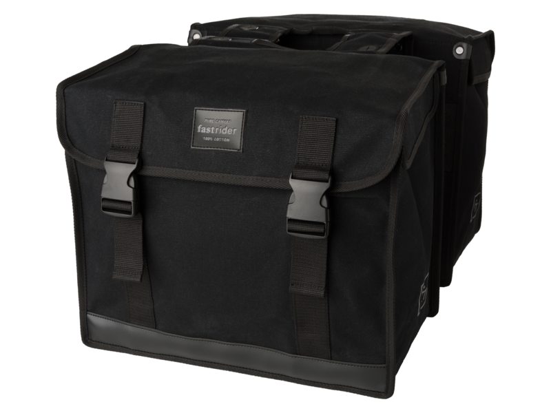 Fastrider dubbele tas canvas 94 zwart (8717565649453)