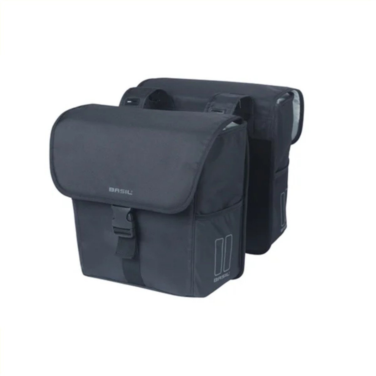 Basil fietstas dubbel Go zwart 32L (8715019184680)