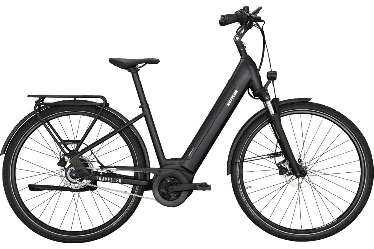 Kettler E-TRAVELLER Gold A8 FL Lage instap Black Matt 28 Inch 45cm S 2026 (4251238587443)