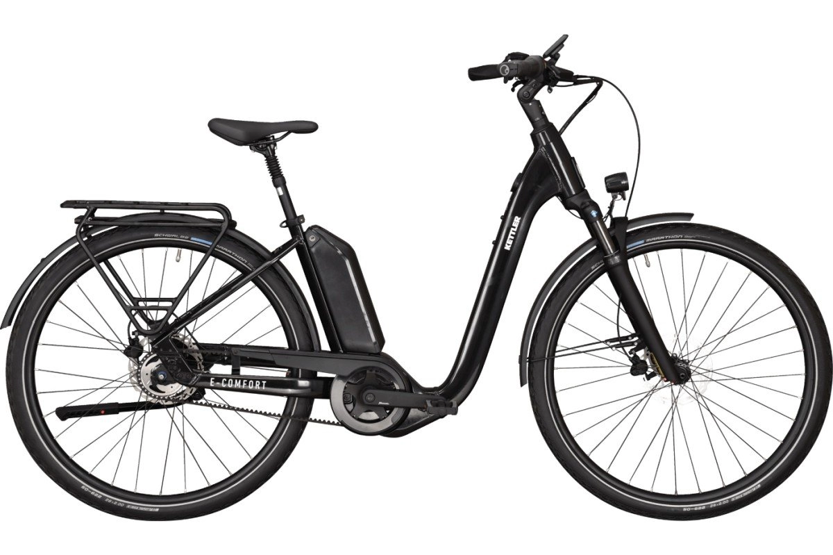 Kettler E-COMFORT PX5 FL Lage instap Black Shiny 28 Inch 48cm M (4251238588761)